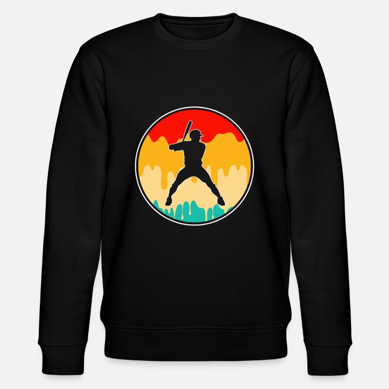 Baseball Retro - Stanley/Stella Unisex Bio-Sweatshirt CHANGER  - Schwarz