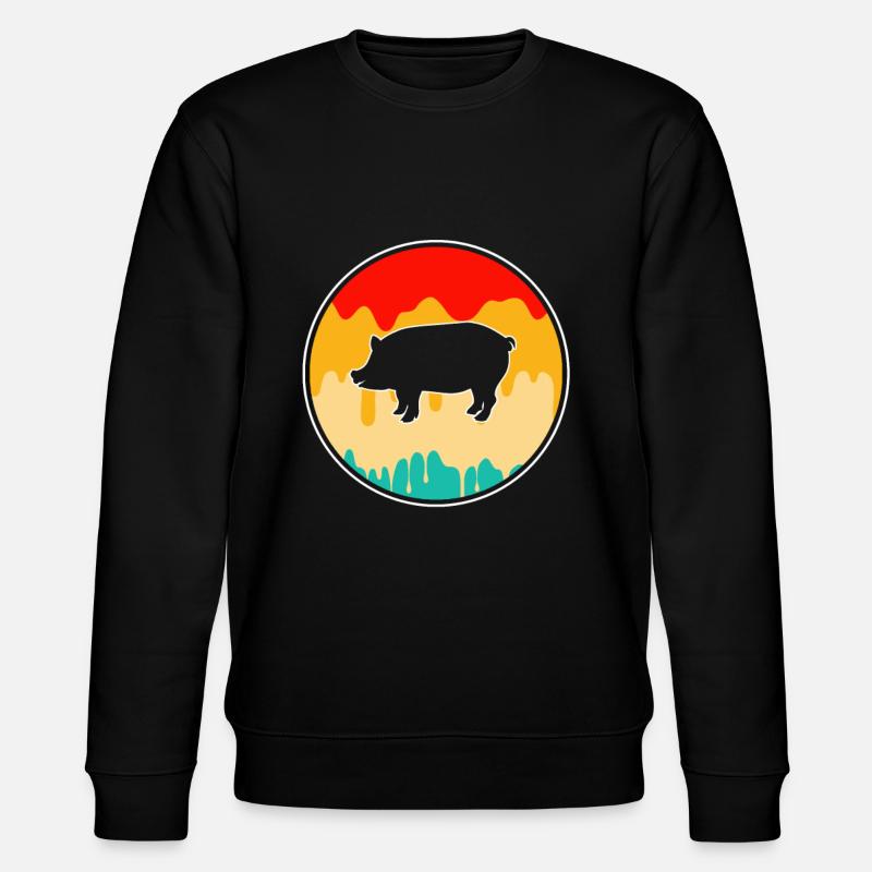 Cochon Rétro - Sweat bio CHANGER Stanley/Stella Unisexe - noir