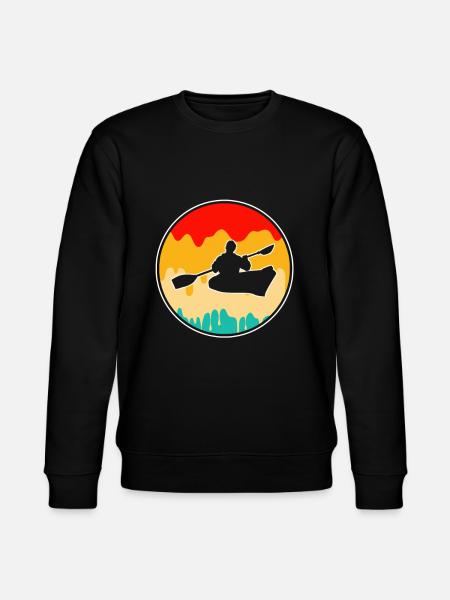 Retro Canoe - Stanley/Stella CHANGER Unisex Organic Sweatshirt - black