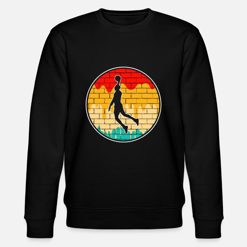 Basketball Retro - Stanley/Stella Unisex Bio-Sweatshirt CHANGER - Schwarz