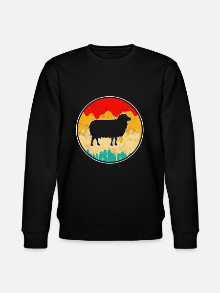 Sheep Retro - Stanley/Stella CHANGER Unisex Organic Sweatshirt - black