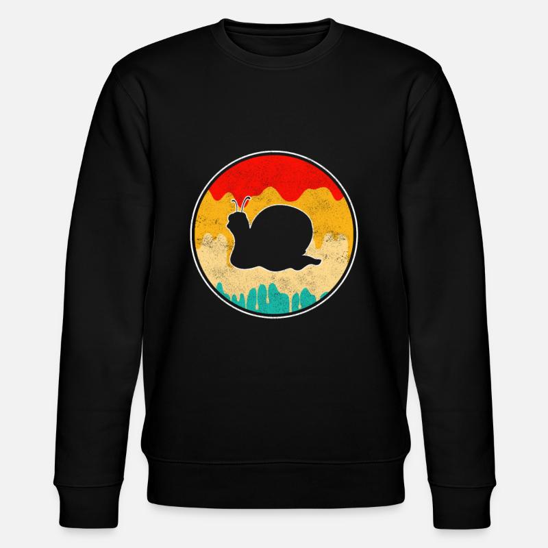 Escargot Rétro - Sweat bio CHANGER Stanley/Stella Unisexe - noir
