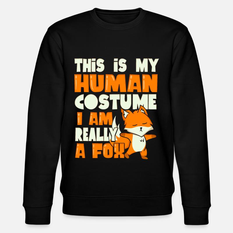 Fuchs Liebhaber Füchsin - Stanley/Stella Unisex Bio-Sweatshirt CHANGER  - Schwarz