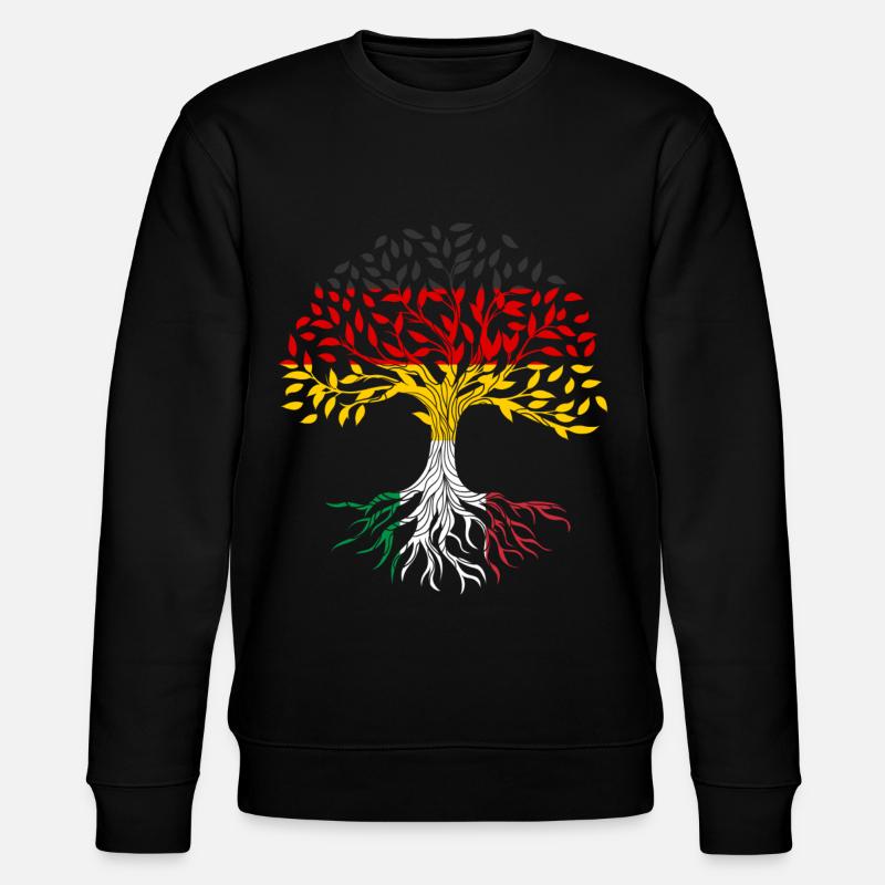 Roots Tree Germany Italy - Stanley/Stella CHANGER Unisex Organic Sweatshirt - black