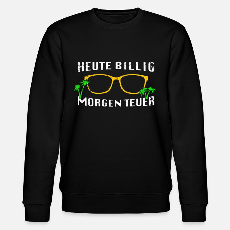 Mallorca Spruch - Stanley/Stella Unisex Bio-Sweatshirt CHANGER  - Schwarz