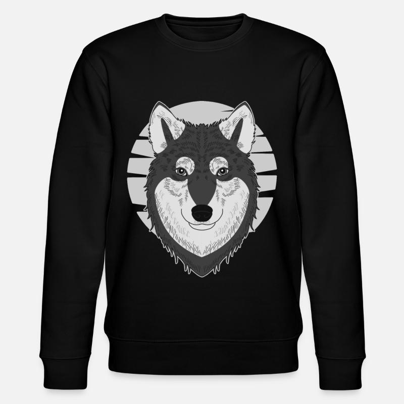 Wolf - Stanley/Stella CHANGER Unisex Organic Sweatshirt - black