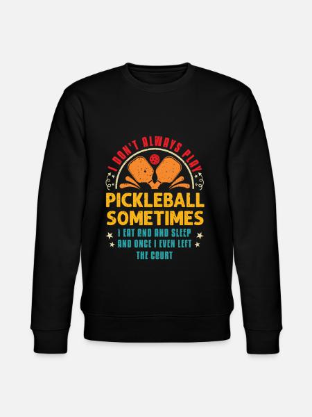 Pickleball Lovers Funny Pickleball - Stanley/Stella CHANGER Unisex Organic Sweatshirt - black
