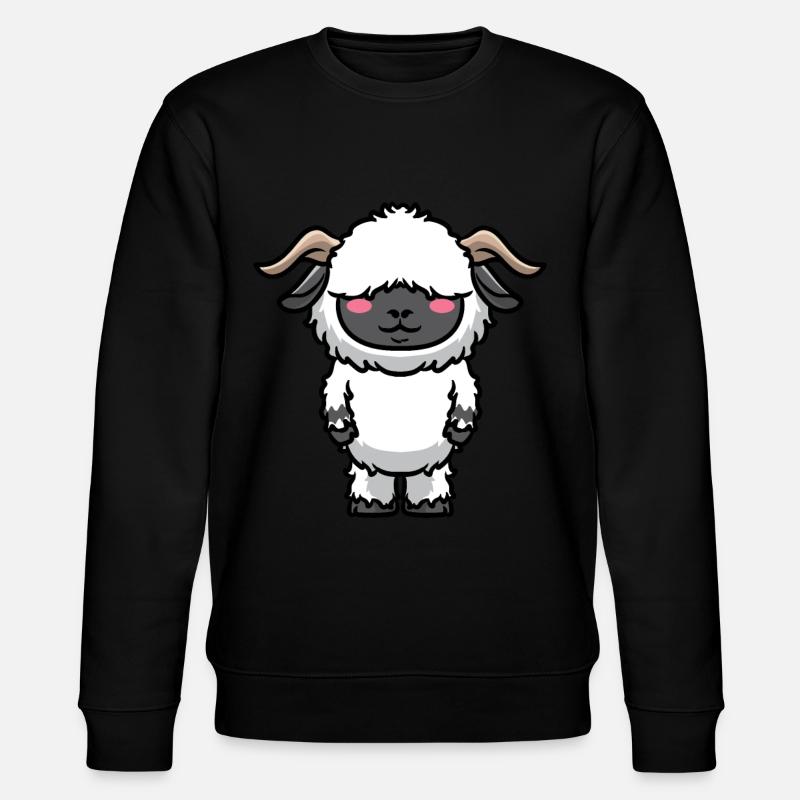 Walliser Schwarznasenschaf Schafe - Stanley/Stella Unisex Bio-Sweatshirt CHANGER  - Schwarz