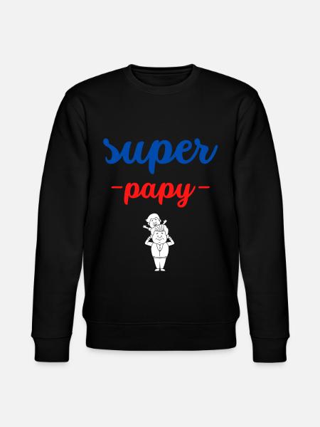 super papy - Sweat bio CHANGER Stanley/Stella Unisexe - noir