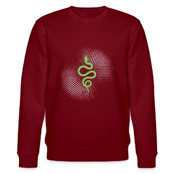 Serpent - Sweat bio CHANGER Stanley/Stella Unisexe - bordeaux - Devant - Nik (191cm) & Marisol (170cm)