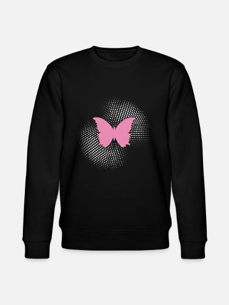Schmetterling - Stanley/Stella Unisex Bio-Sweatshirt CHANGER  - Schwarz