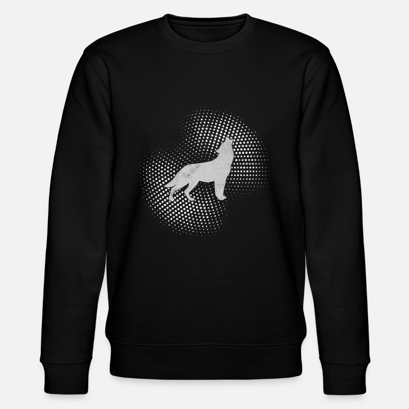 loup - Sweat bio CHANGER Stanley/Stella Unisexe - noir