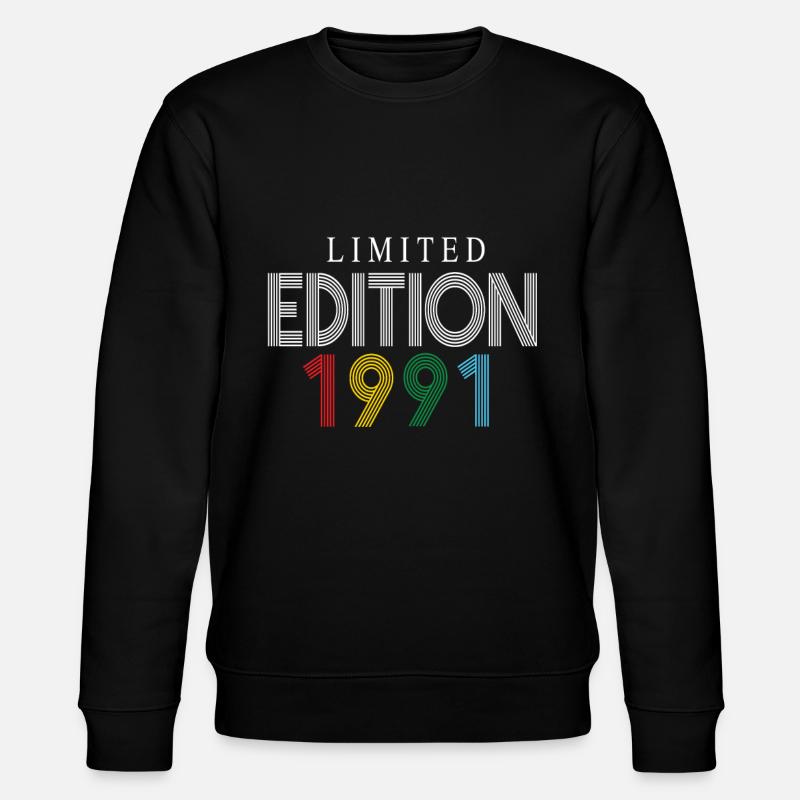 Limited Edition 1991 - Stanley/Stella CHANGER Unisex Organic Sweatshirt - black