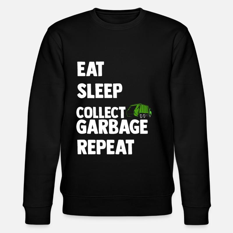Müllmann Tshirt - Stanley/Stella Unisex Bio-Sweatshirt CHANGER  - Schwarz