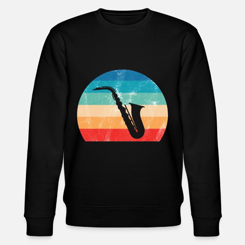 Jazz Tshirt - Stanley/Stella Unisex Bio-Sweatshirt CHANGER  - Schwarz