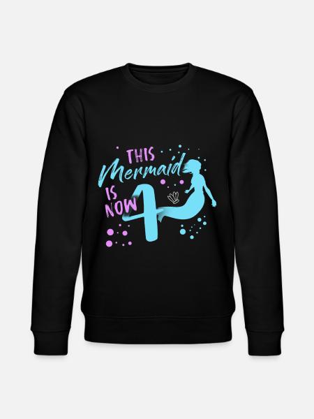Mermaid Tshirt - Stanley/Stella CHANGER Unisex Organic Sweatshirt - black