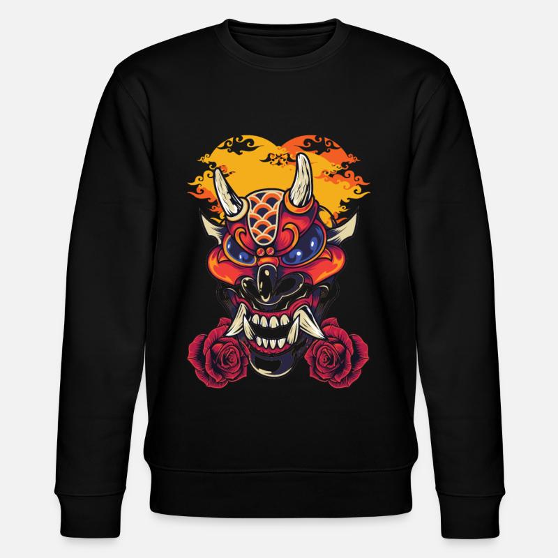 Devil Mask - Stanley/Stella CHANGER Unisex Organic Sweatshirt - black