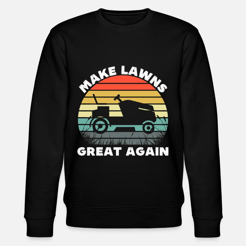 Rasen wieder toll machen - Stanley/Stella Unisex Bio-Sweatshirt CHANGER  - Schwarz