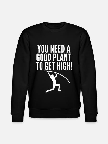 Stabhochspringer Für Stabspringen - Stanley/Stella Unisex Bio-Sweatshirt CHANGER  - Schwarz