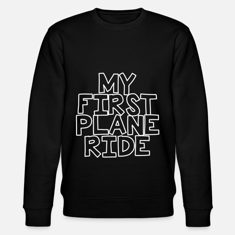 My First Plane Ride 26 - Stanley/Stella Unisex Bio-Sweatshirt CHANGER  - Schwarz