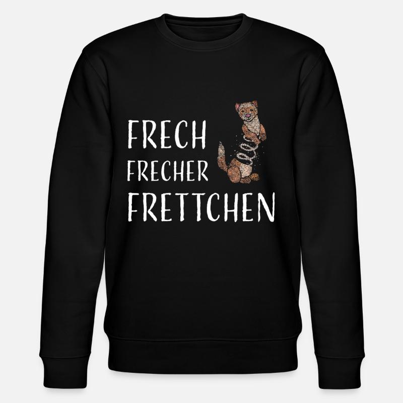 Frettchenliebhaber Frettchenbesitzer - Stanley/Stella Unisex Bio-Sweatshirt CHANGER  - Schwarz