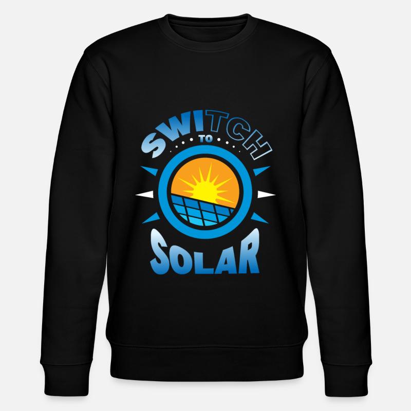Switch to Solar - Stanley/Stella Unisex Bio-Sweatshirt CHANGER  - Schwarz