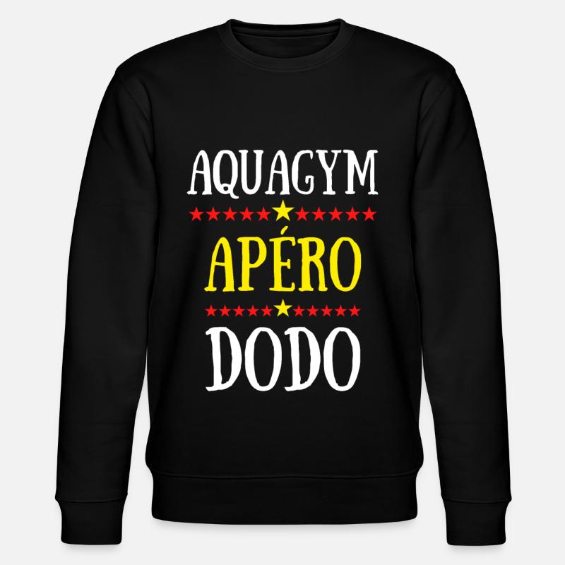 aquagym apéro dodo - Sweat bio CHANGER Stanley/Stella Unisexe - noir