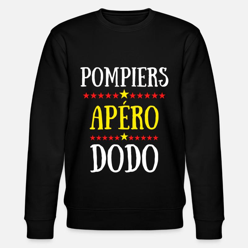 pompiers apéro dodo - Sweat bio CHANGER Stanley/Stella Unisexe - noir