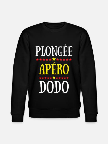 plongée apéro dodo - Sweat bio CHANGER Stanley/Stella Unisexe - noir
