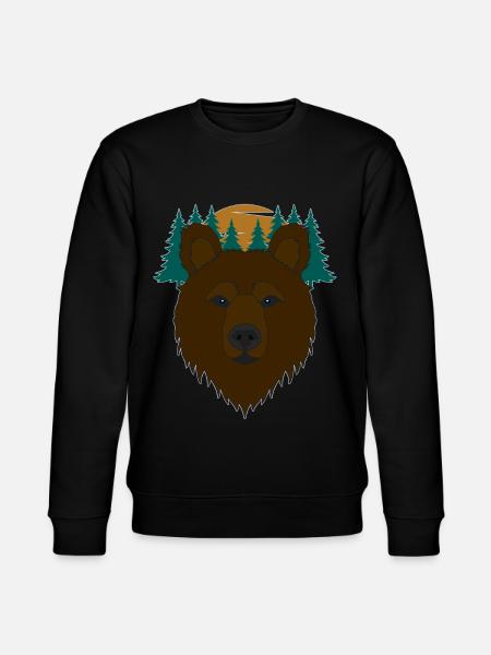 Bear motif - Stanley/Stella CHANGER Unisex Organic Sweatshirt - black