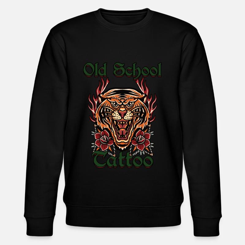 Tiger Tattoo - Stanley/Stella Unisex Bio-Sweatshirt CHANGER  - Schwarz