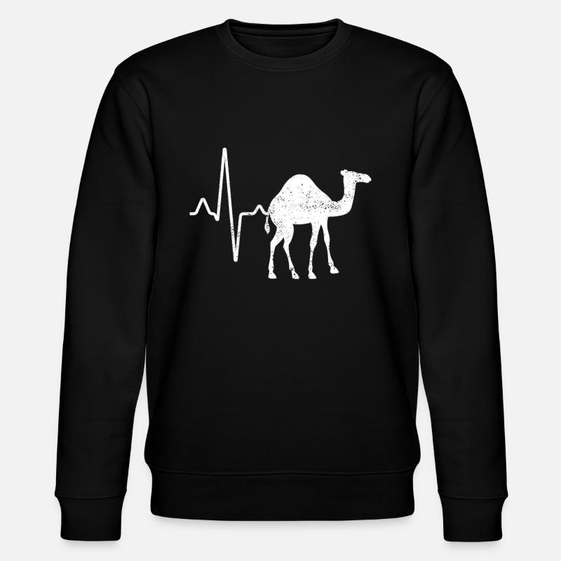 Dromadaire Camel Heartbeat - Sweat bio CHANGER Stanley/Stella Unisexe - noir