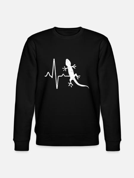 Lizard Heartbeat - Stanley/Stella CHANGER Unisex Organic Sweatshirt - black