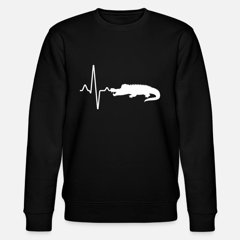 Crocodile Heartbeat - Sweat bio CHANGER Stanley/Stella Unisexe - noir