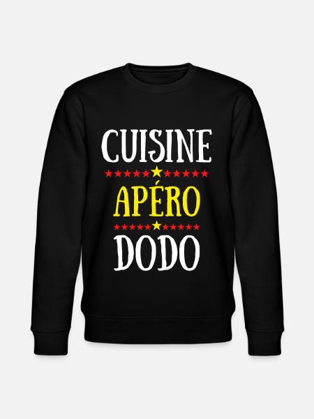 cuisine apéro dodo - Sweat bio CHANGER Stanley/Stella Unisexe - noir