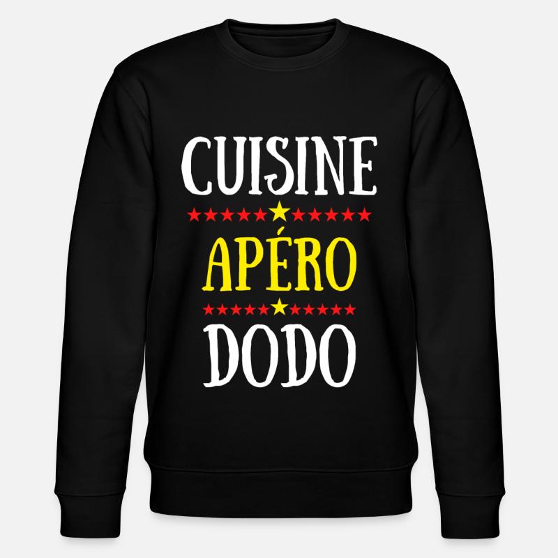 cuisine apéro dodo - Sweat bio CHANGER Stanley/Stella Unisexe - noir
