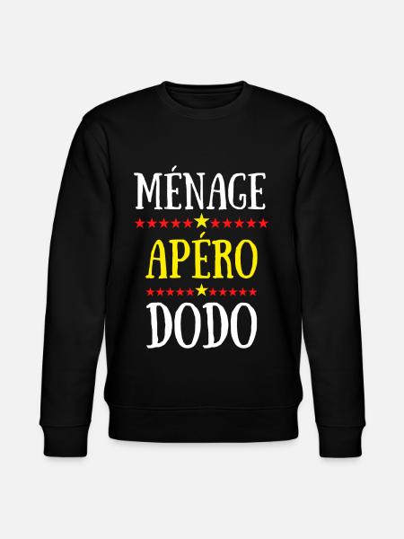 Ménage apéro dodo - Sweat bio CHANGER Stanley/Stella Unisexe - noir