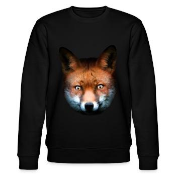 Fuchs Rotfuchs Tierisch Tiermotiv Kinder - Stanley/Stella Unisex Bio-Sweatshirt CHANGER  - Schwarz - Vorne - Nik (191cm) & Marisol (170cm)