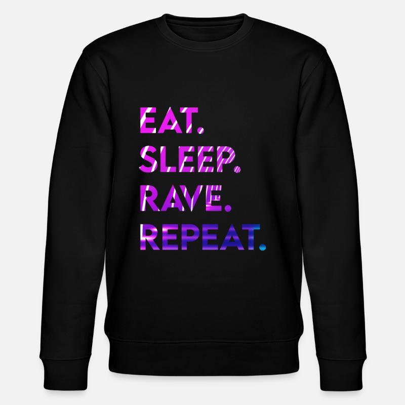 manger le sommeil rave répéter - Sweat bio CHANGER Stanley/Stella Unisexe - noir