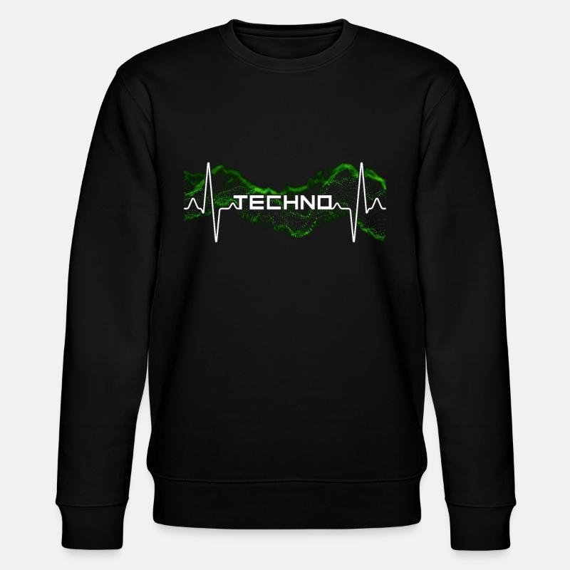 Techno Heartbeat - Sweat bio CHANGER Stanley/Stella Unisexe - noir