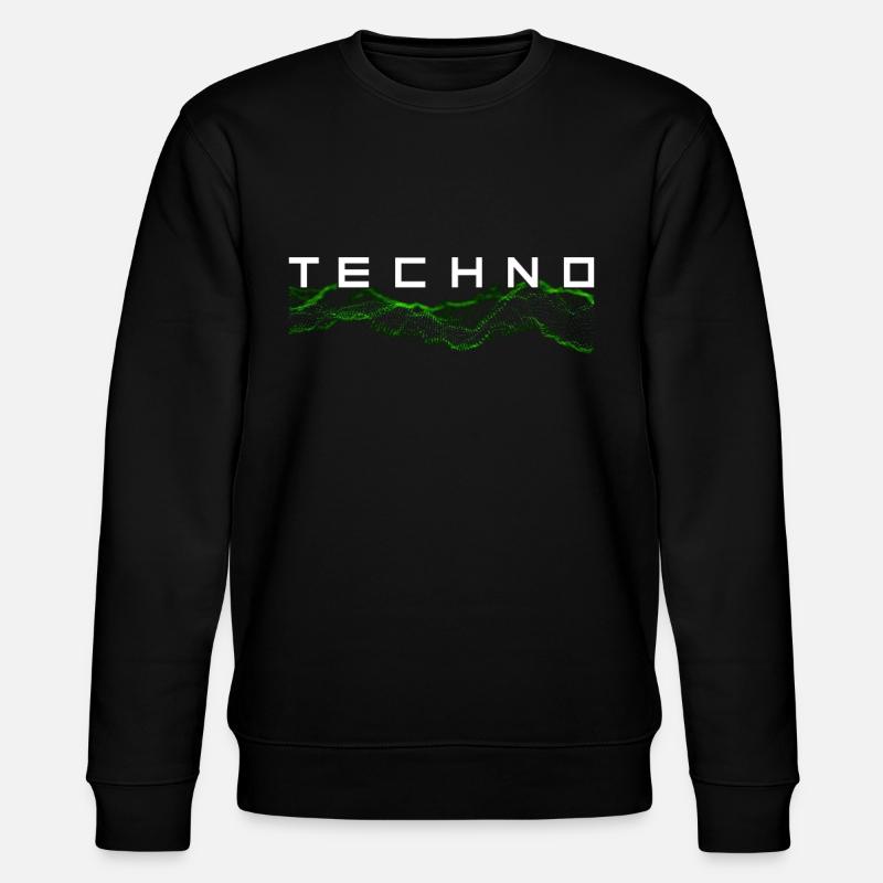 Techno - Stanley/Stella Unisex Bio-Sweatshirt CHANGER  - Schwarz
