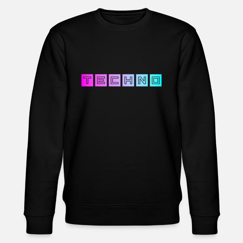 Techno - Stanley/Stella Unisex Bio-Sweatshirt CHANGER  - Schwarz