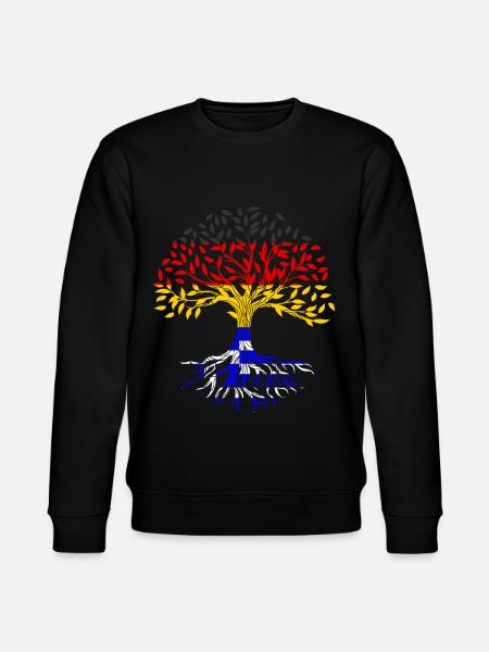 Roots Tree Germany Greece - Stanley/Stella CHANGER Unisex Organic Sweatshirt - black