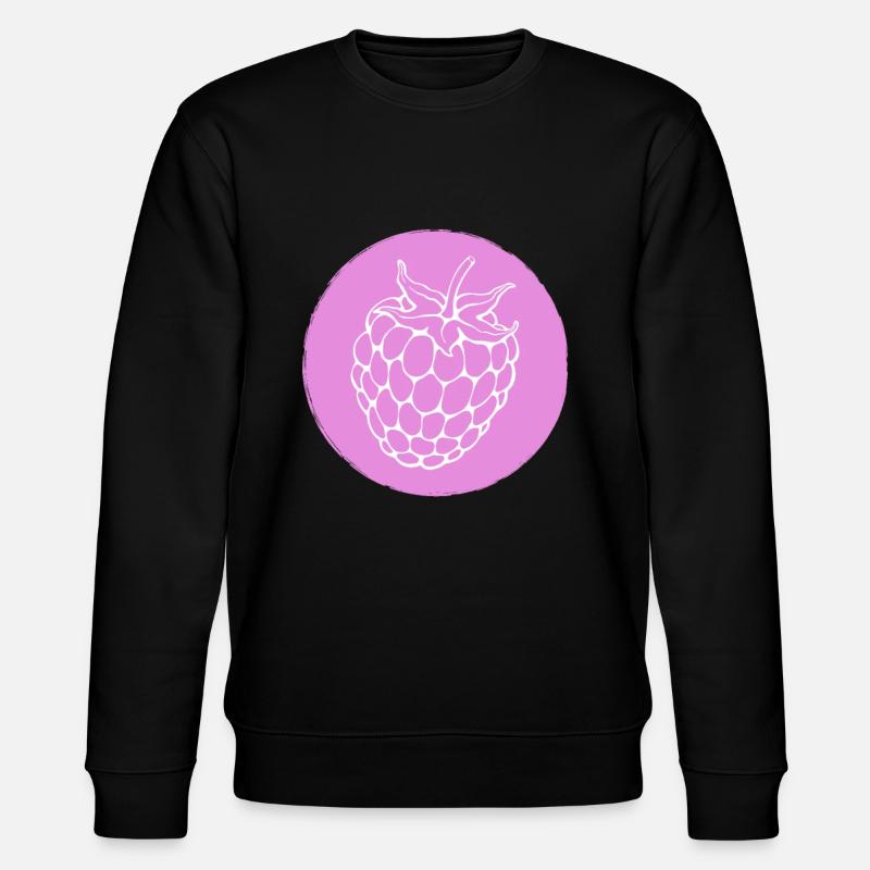 Raspberry blackberry - Stanley/Stella CHANGER Unisex Organic Sweatshirt - black