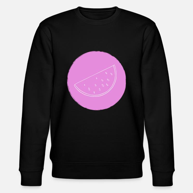 Watermelon - Stanley/Stella CHANGER Unisex Organic Sweatshirt - black