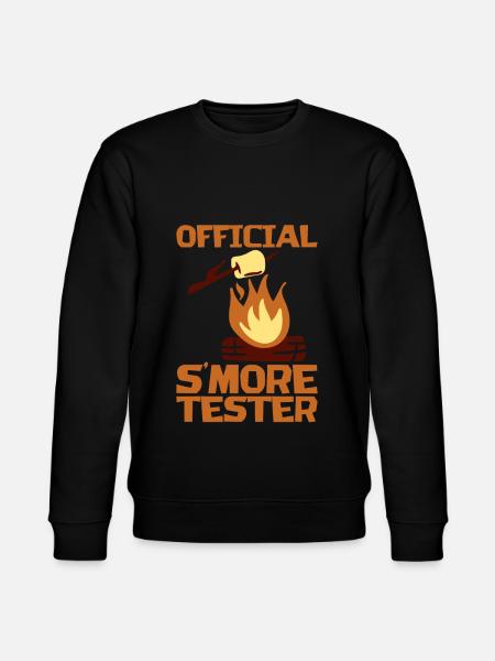 Official S'more Tester - Stanley/Stella CHANGER Unisex Organic Sweatshirt - black