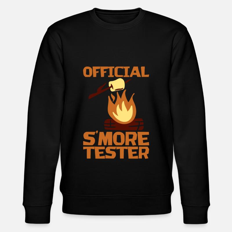 Official S'more Tester - Stanley/Stella CHANGER Unisex Organic Sweatshirt - black