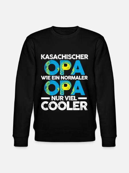 Kasachstanischer Opa Kasache Kasachstan - Stanley/Stella Unisex Bio-Sweatshirt CHANGER  - Schwarz