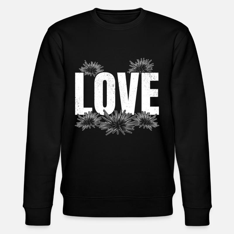 LIEBE Seeigel Meerestier Seeigel-Liebhaber LIEBE - Stanley/Stella Unisex Bio-Sweatshirt CHANGER - Schwarz