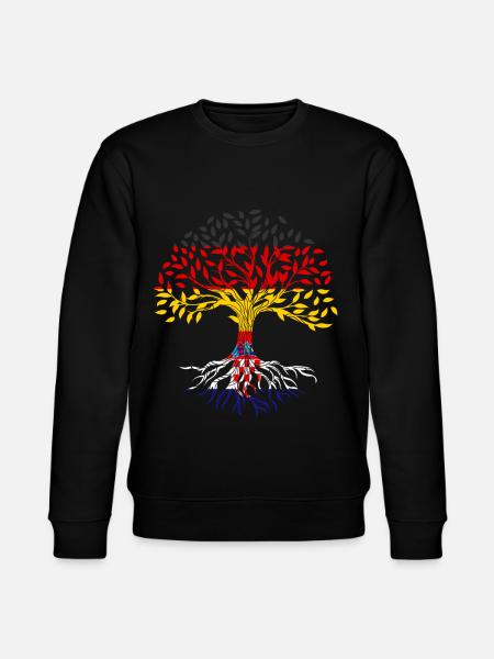 Roots Tree Germany Croatia - Stanley/Stella CHANGER Unisex Organic Sweatshirt - black